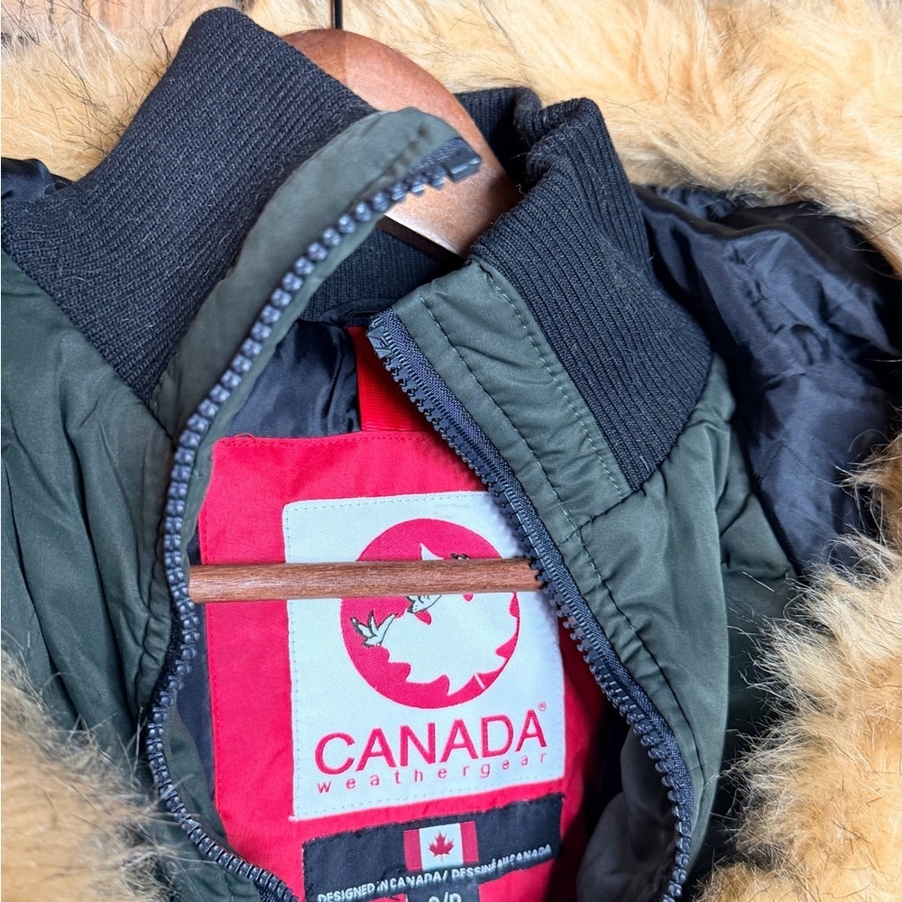 Canada weather gear warm Ski & Snow parka Jacket with faux Fur Trim-SZ-small - Picture 8 of 10